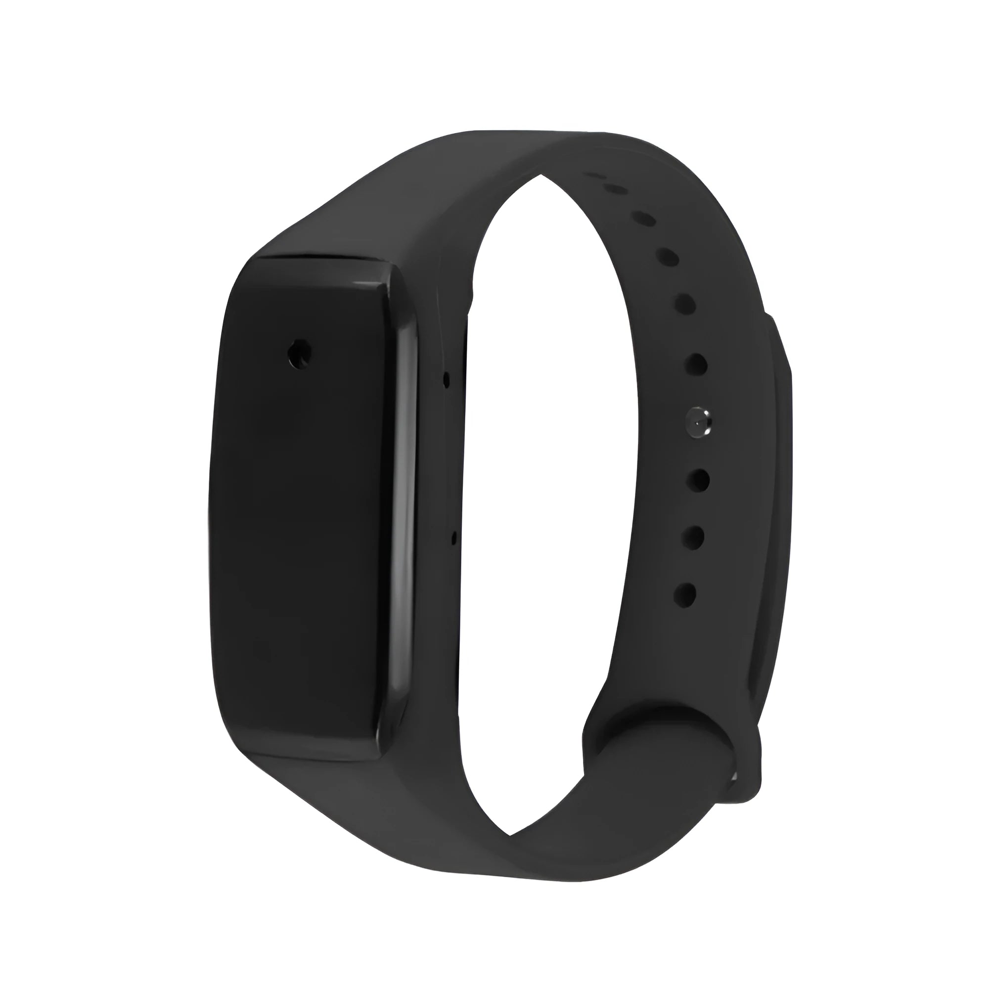 EDAL K18 black smart wristband camera showing wearable design on wrist