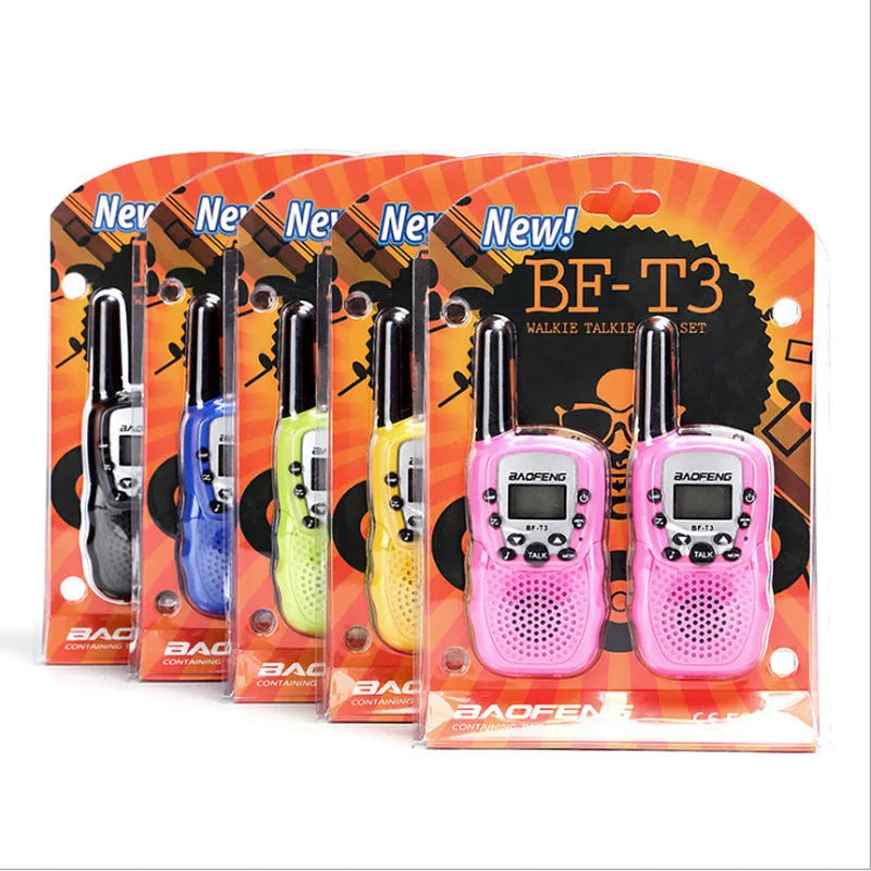 Children's handheld walkie talkie in available colours with 22-channel display