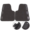 Suede car door mat protective cover in black, grey, and khaki for rear seat and window cushion, 71x56cm