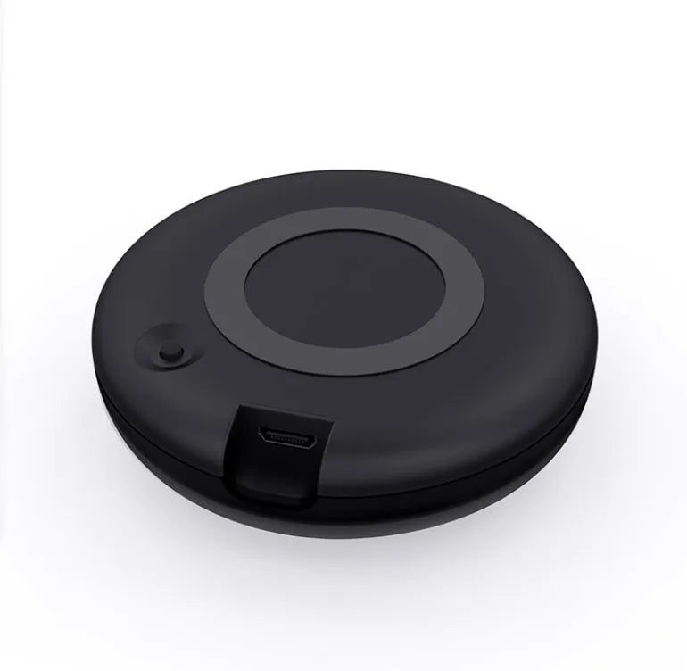 Black universal infrared remote control with voice operation for air conditioning and TV control