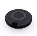 Black universal infrared remote control with voice operation for air conditioning and TV control
