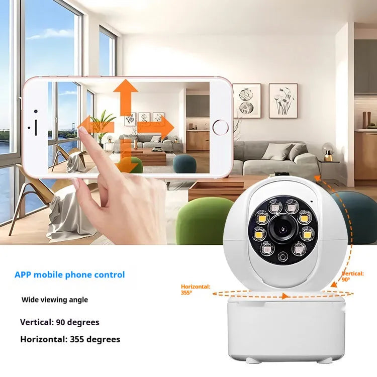 1080p Bluetooth monitoring HD home dual-light panorama camera with ceiling mounted bracket