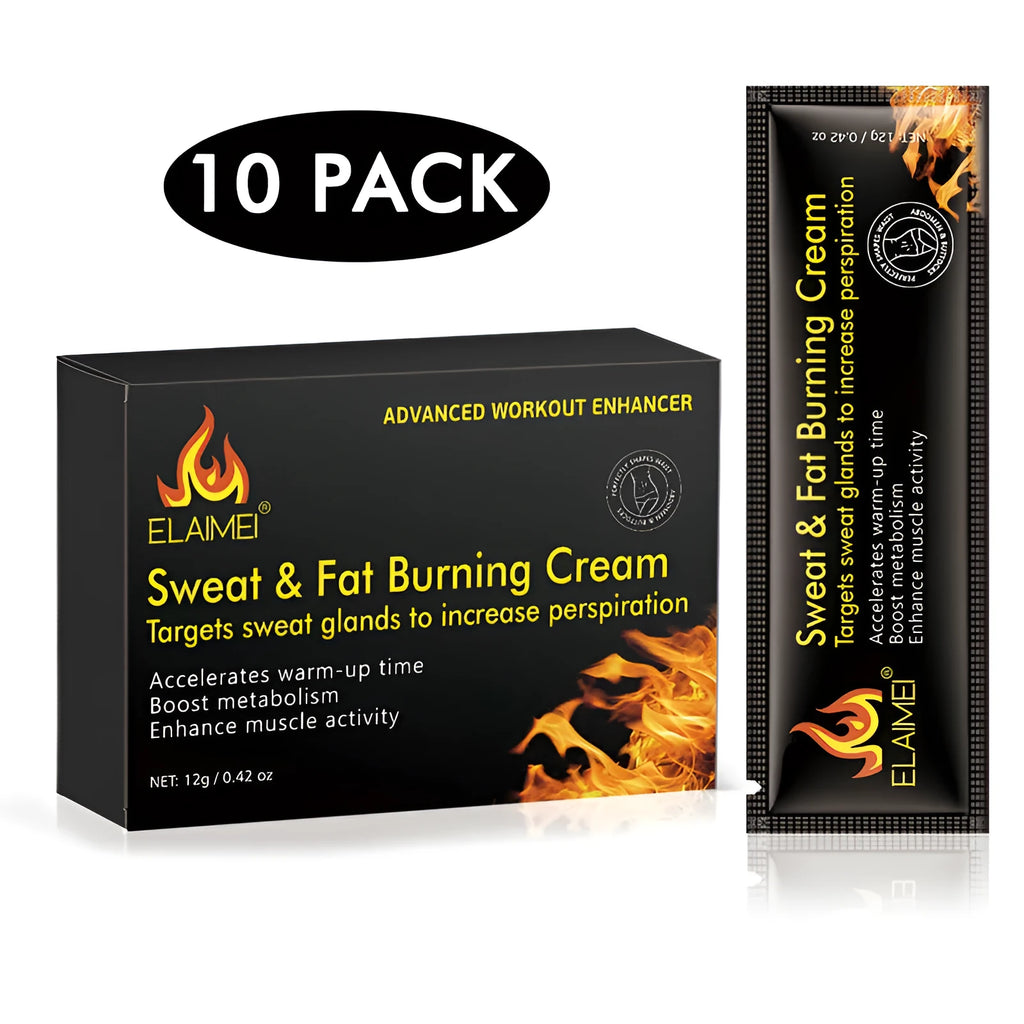 Fat burning fever cream in black tube for weight loss and slimming heat-activated topical application