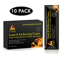 Fat burning fever cream in black tube for weight loss and slimming heat-activated topical application