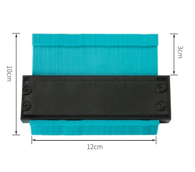 5 and 10 inch orange plastic contour gauge with ABS and aluminium construction, 0.01mm accuracy