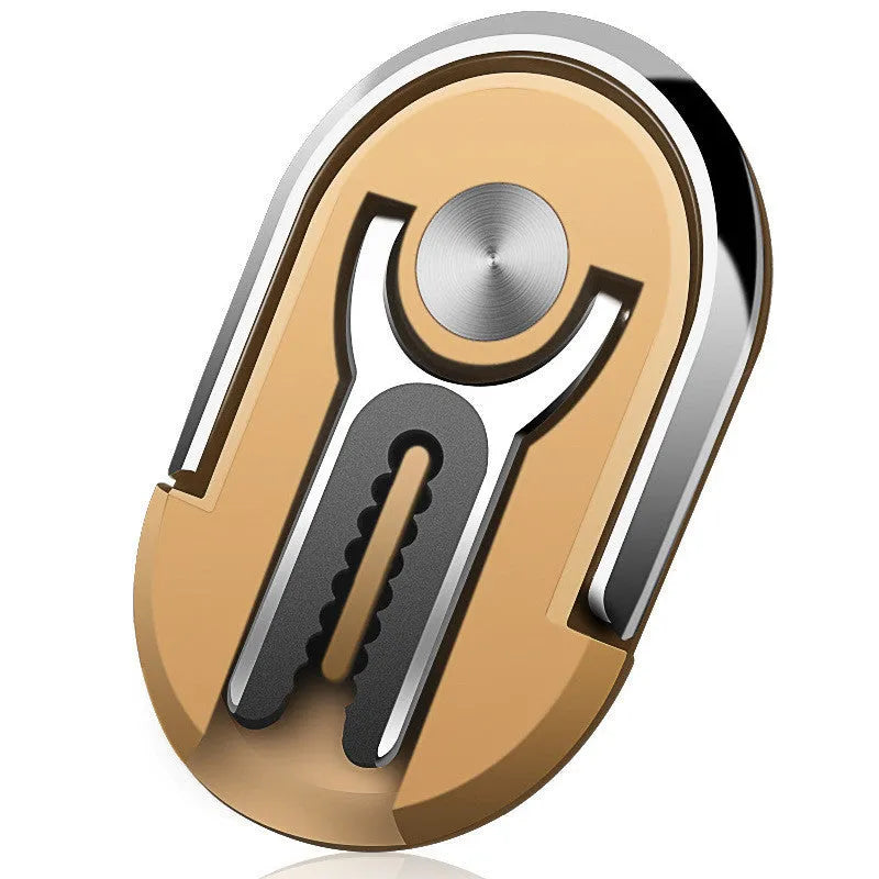 Universal car phone ring bracket with suction cup base and adjustable arms in multiple colours.