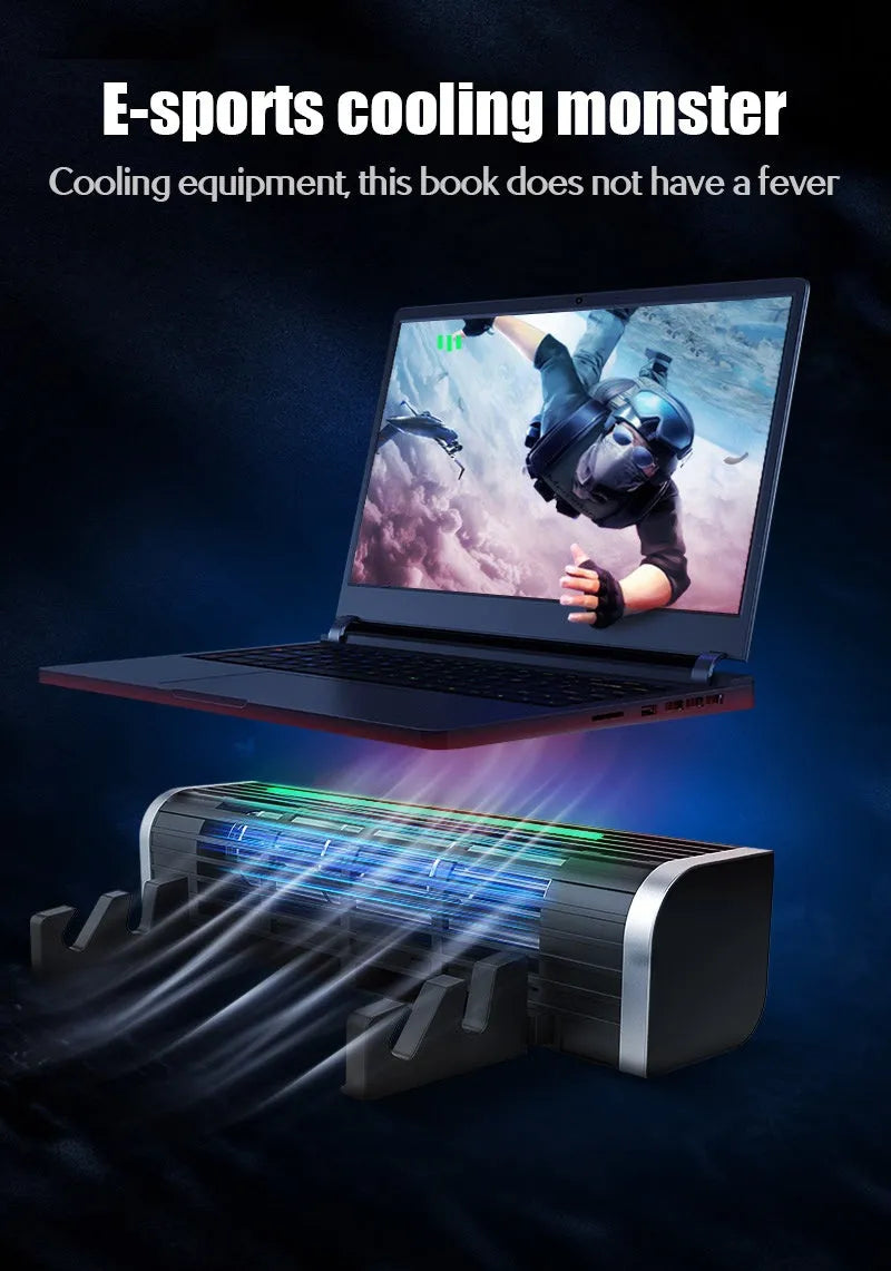 Cooler Master U3 Plus black notebook cooler with three adjustable fans on a steel mesh platform.