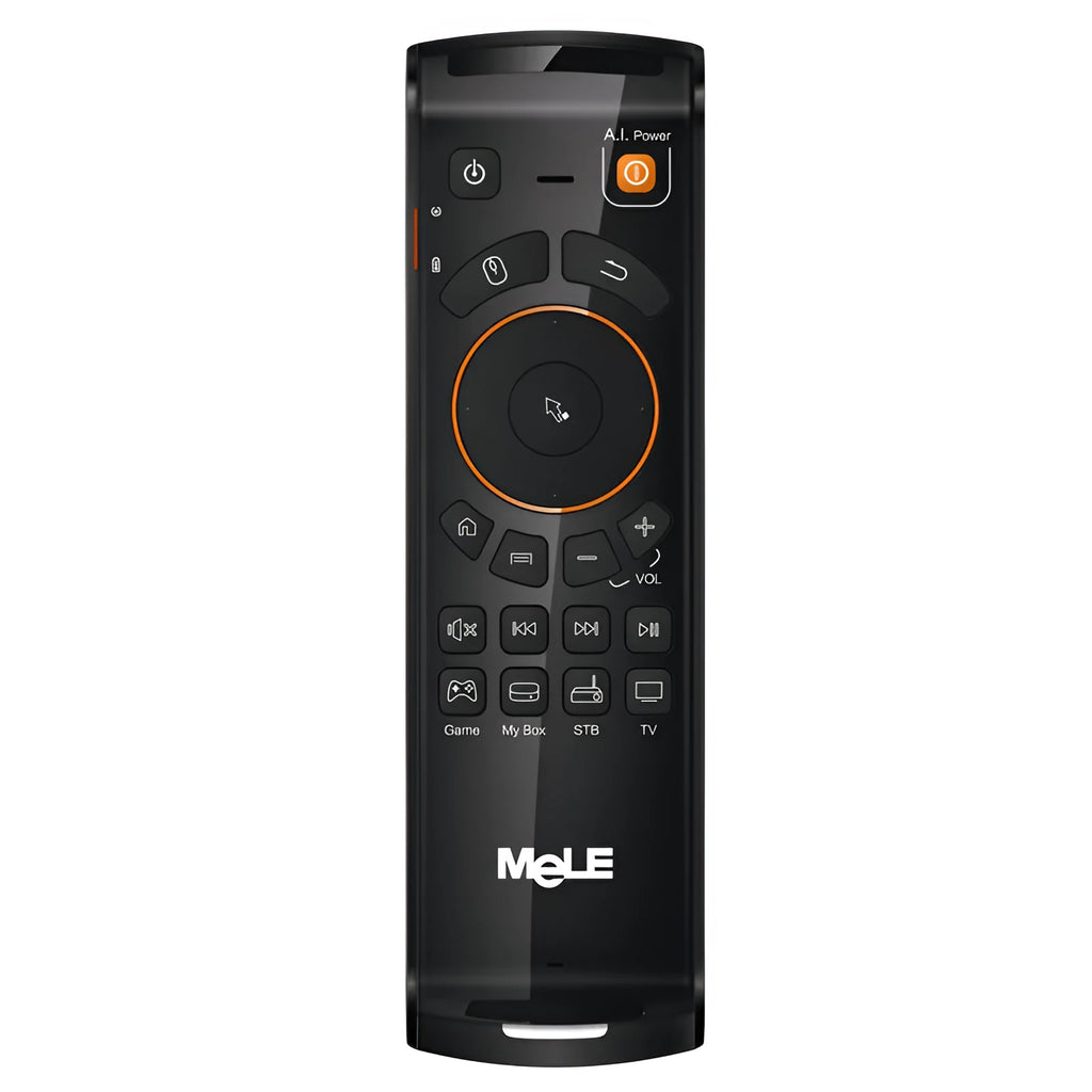 F10 Deluxe black wireless air mouse remote control with USB receiver