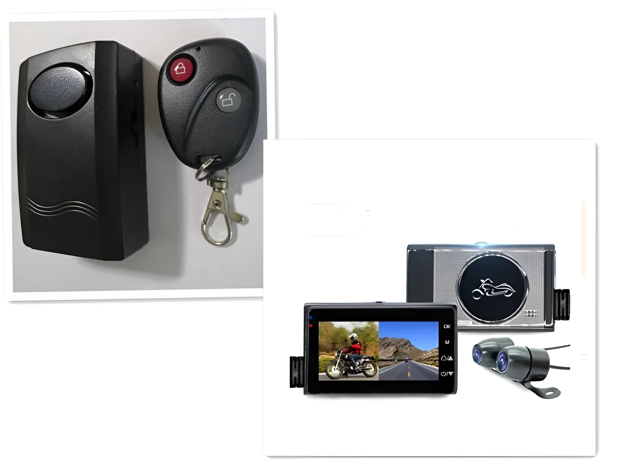 1080P HD locomotive and motorcycle driving recorder with 3.0 inch screen and magnetic mount