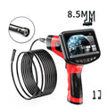 8.5mm diameter dual-lens endoscope inspection camera with hard wire cable.