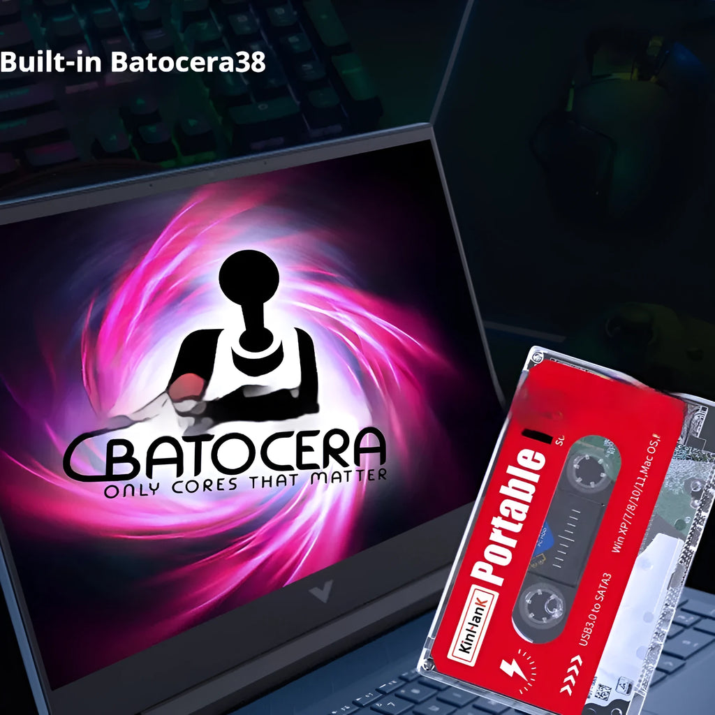 External 2TB mechanical hard disk for gaming with USB cable and protective case