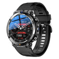 Sports smartwatch with dual cameras on a wrist, showing TFT touch screen display.