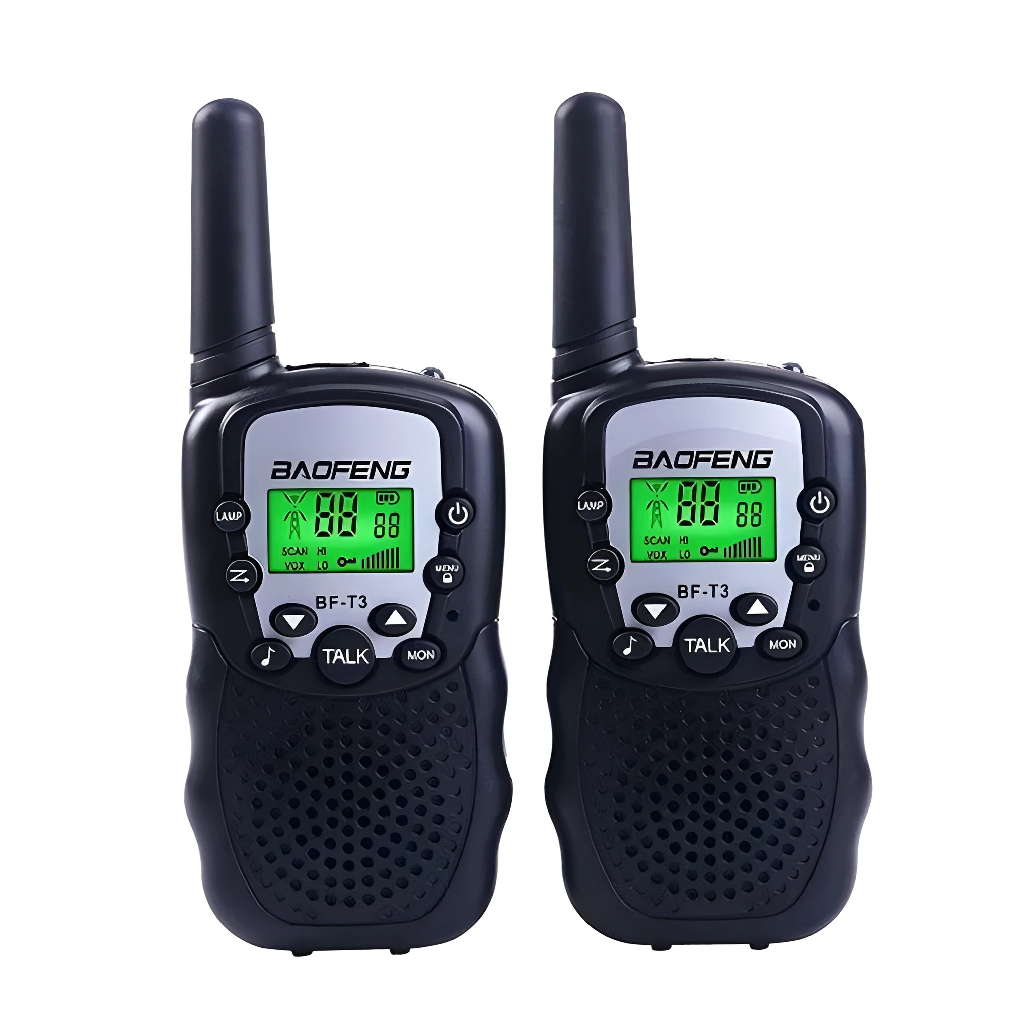 Children's handheld walkie talkie in available colours with 22-channel display