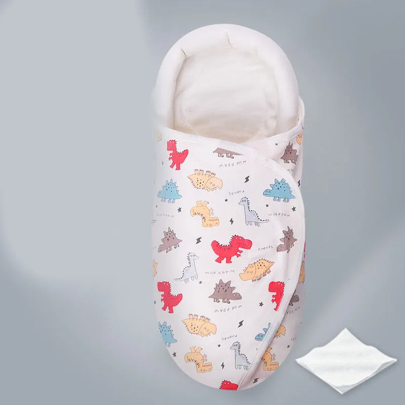 Cotton anti-startle baby swaddle blanket measuring 30 by 60 centimetres