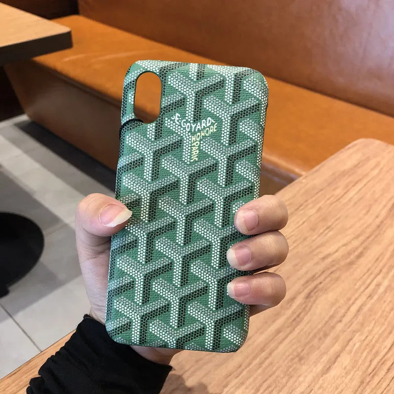 Leather back cover type mobile phone case for iPhone 11 to 6 series in multiple colours