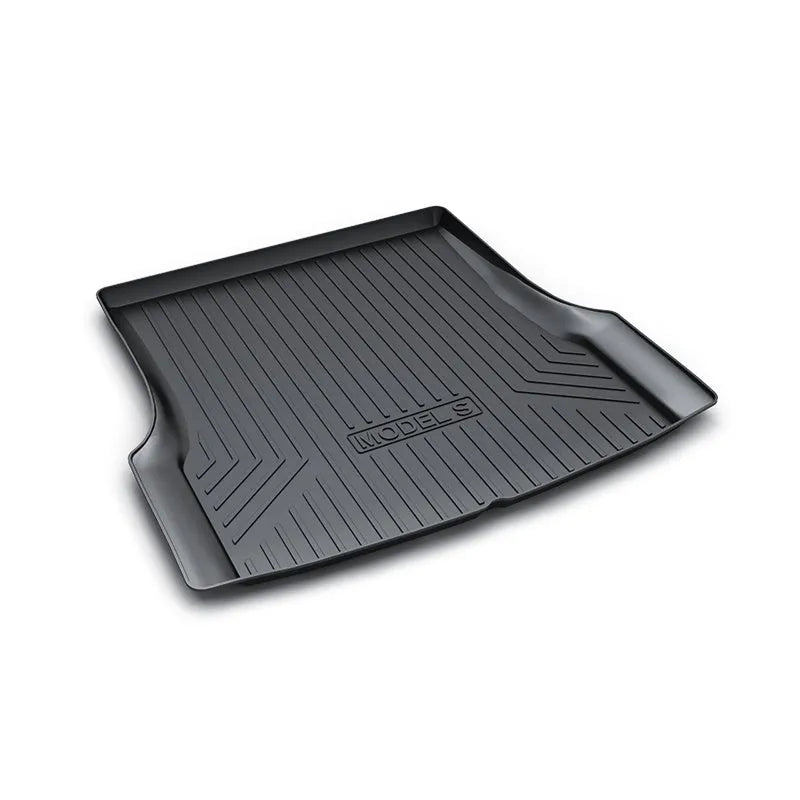 Rubber floor mat with TPE footrest for Tesla Model 3, Y, X, and S cars