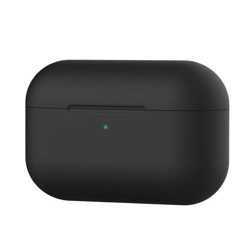 Soft silicone protective cover for AirPods Pro wireless earbud case in multiple colour options.