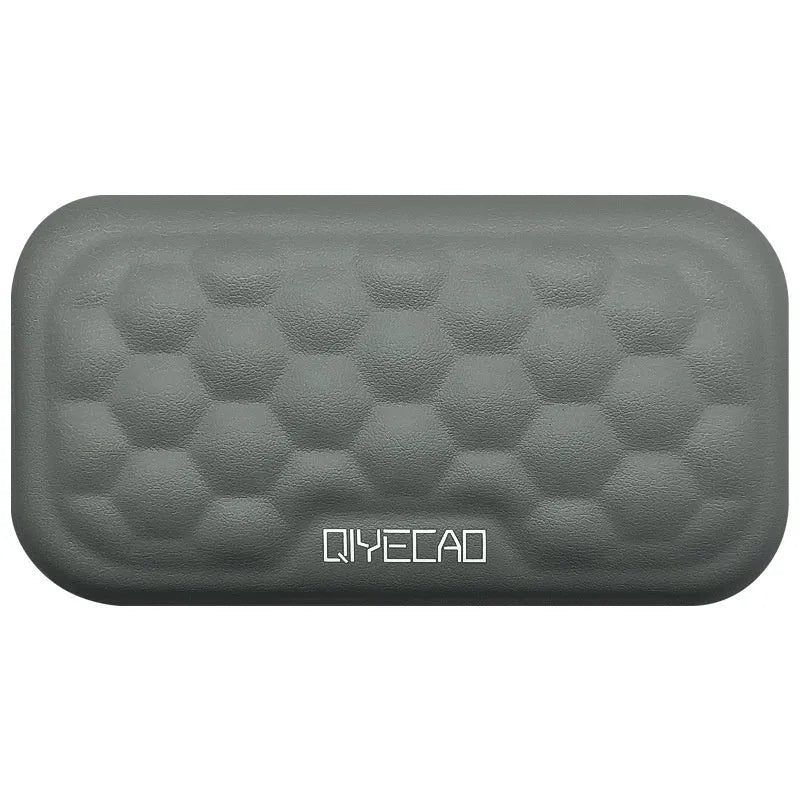 Memory foam computer wrist pad with silicone anti-slip base in cloth or leather cover options