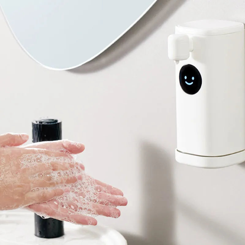 Smile automatic hand washing machine white ABS shell wall hanging with induction sensor