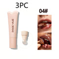 4-colour brightening lip balm moisturising exfoliating long-lasting lip gloss for women
