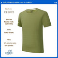 Men's round neck short sleeve work shirt in waterproof quick-dry fabric available in eight colours