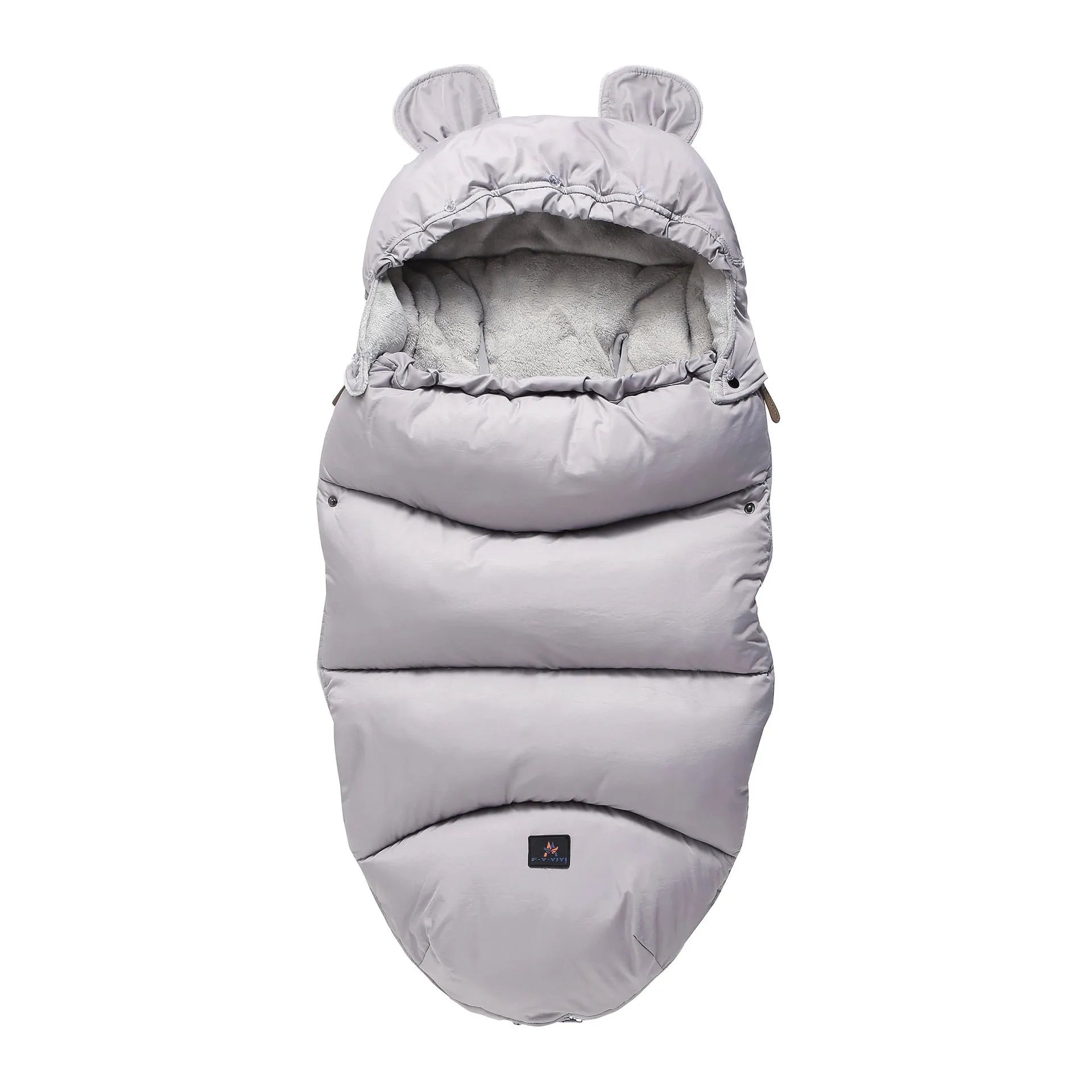 Detachable baby sleeping bag for strollers in cotton blend fabric, shown in a colour option.