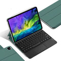 Magnetic protective cover for iPad Pro 11 and 12.9 inch 2018 2020, flip style with imitation leather, black