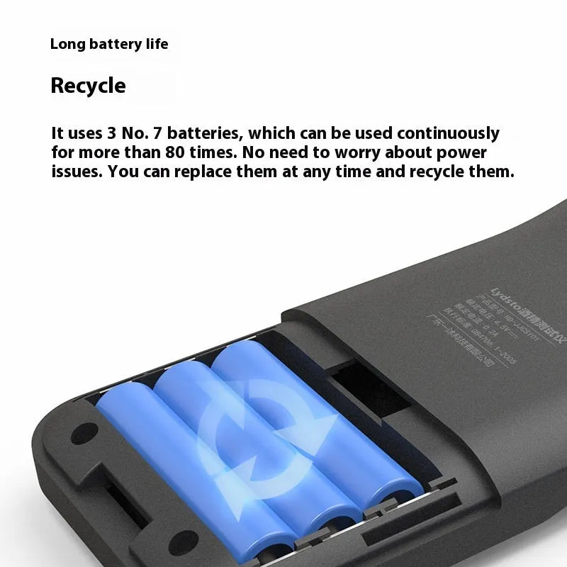 Black portable alcohol breath tester for household drunk driving detection