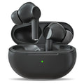 Black and white Pro4 Bluetooth in-ear headsets inside a compact rectangular charging case.