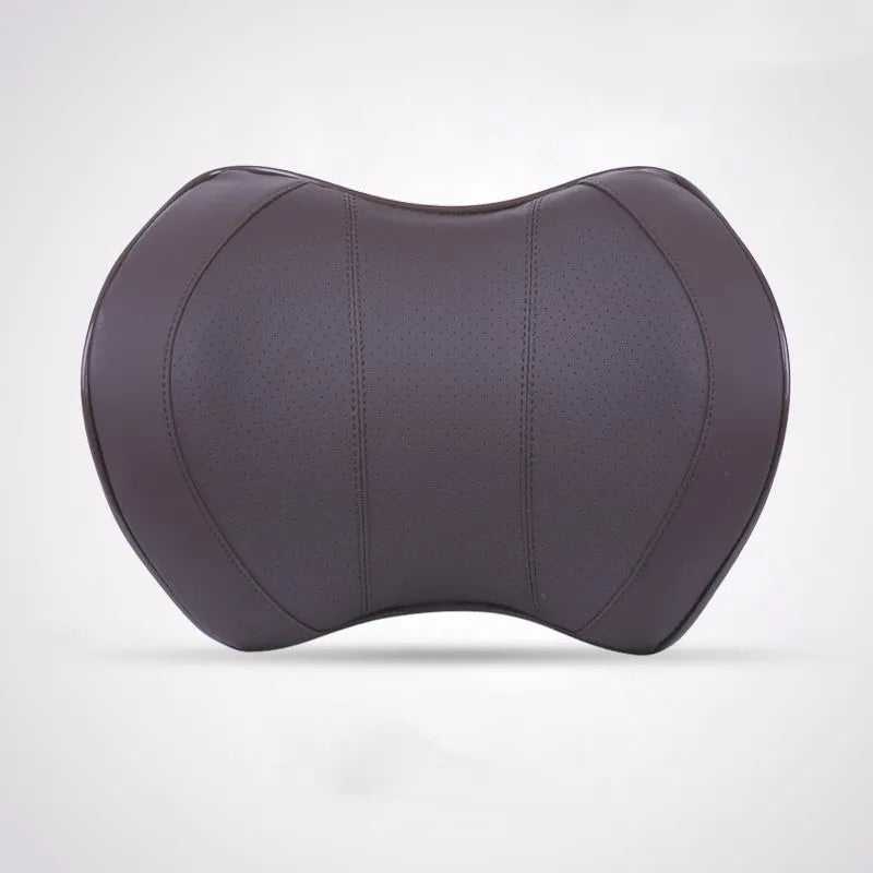 Car headrest with space memory cotton filling and fabric cover in a choice of colours