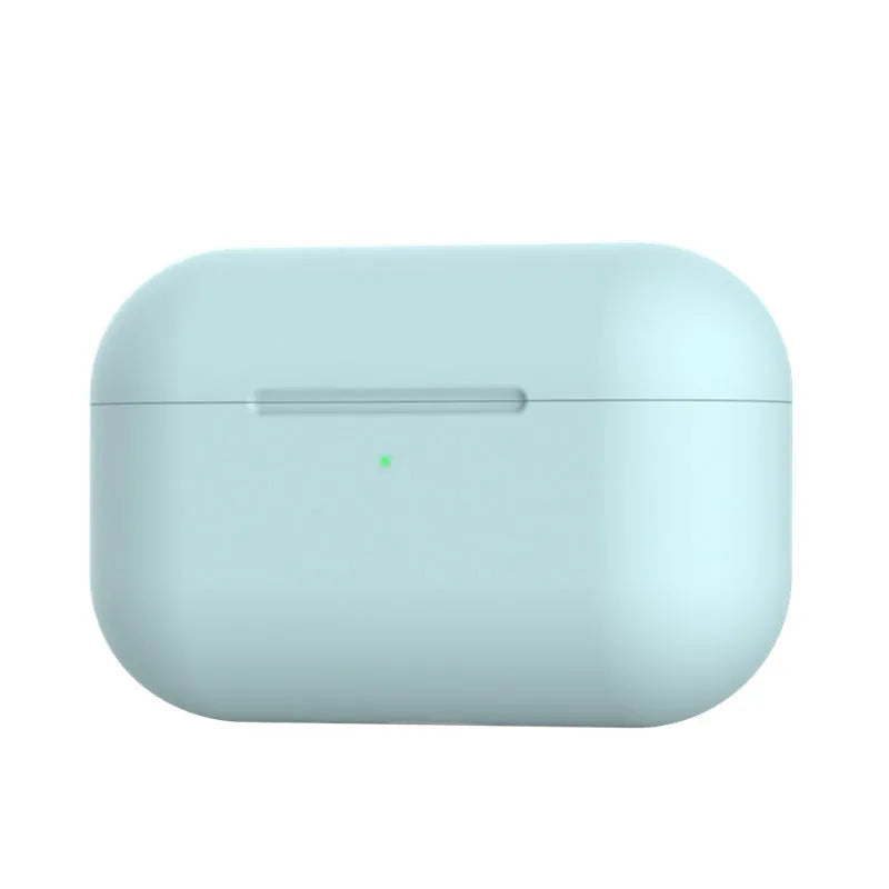 Soft silicone protective cover for AirPods Pro wireless earbud case in multiple colour options.