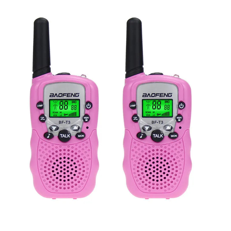 Children's handheld walkie talkie in available colours with 22-channel display