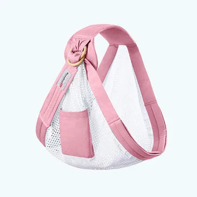 Adjustable baby wrap carrier sling shown in blue-green colour, suitable for newborns up to 36 months