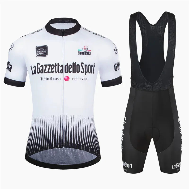 Short sleeve cycling jersey in breathable polyester fabric for summer road biking