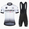 Short sleeve cycling jersey in breathable polyester fabric for summer road biking