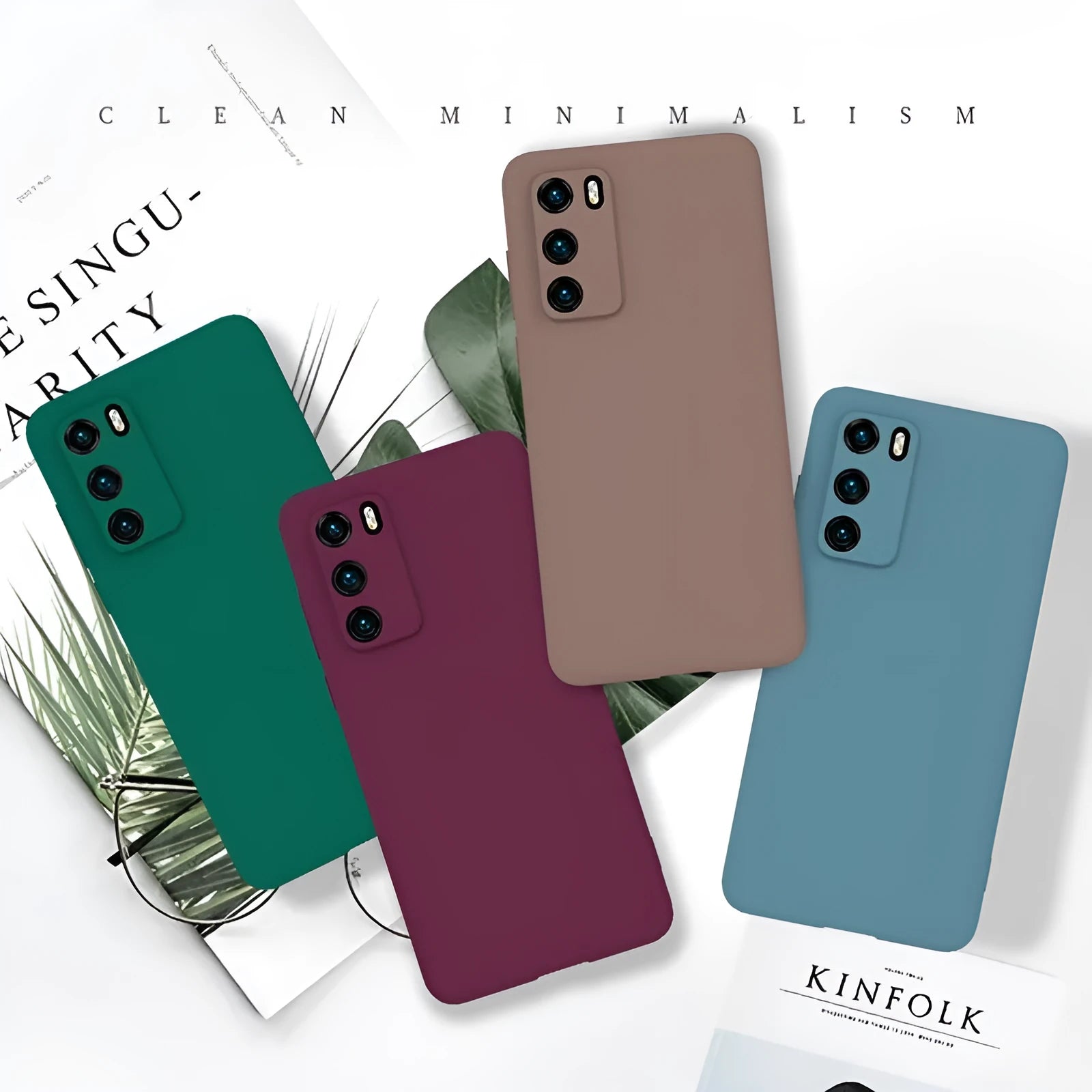 Frosted TPU phone case for Huawei P40 Pro in Royal Blue – injection moulded simple back cover