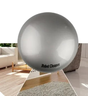Silver-coloured mini robotic vacuum cleaner with compact dimensions for small space cleaning