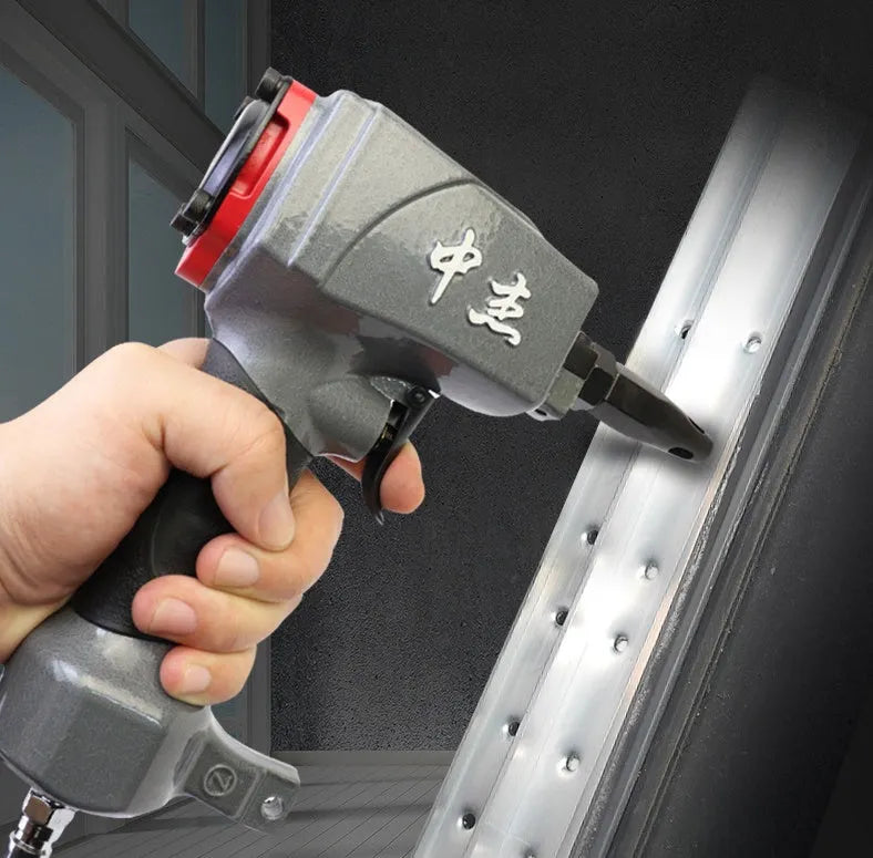 DK30 model metal air-powered punching nail gun for fabric and leather riveting.