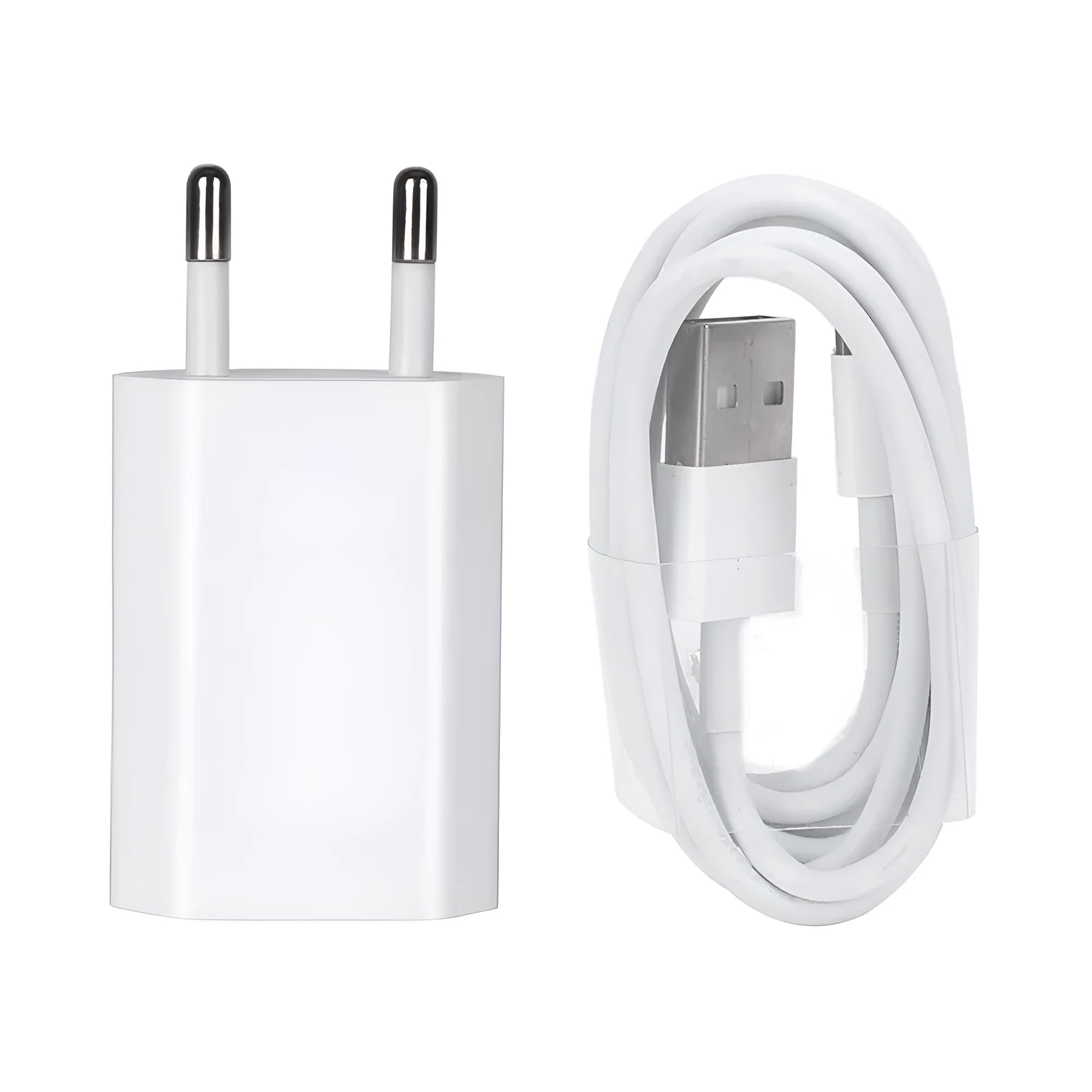 5V 2A USB travel charger with 1m cable compatible with iPhone and iPad models