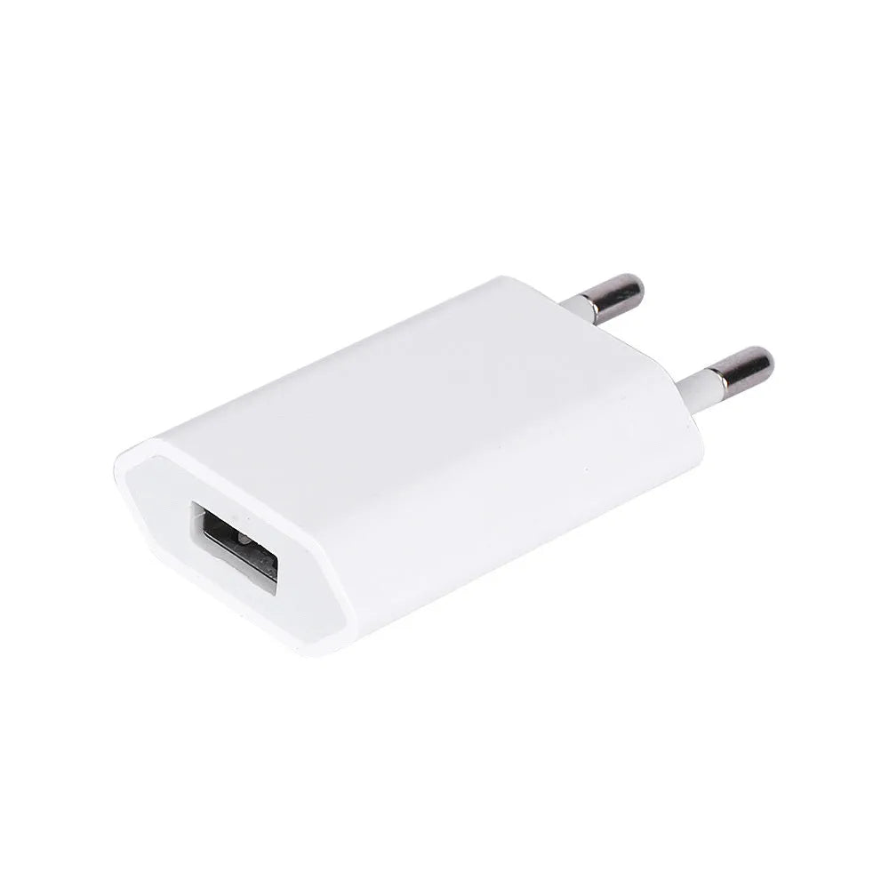 5V 2A USB travel charger with 1m cable compatible with iPhone and iPad models