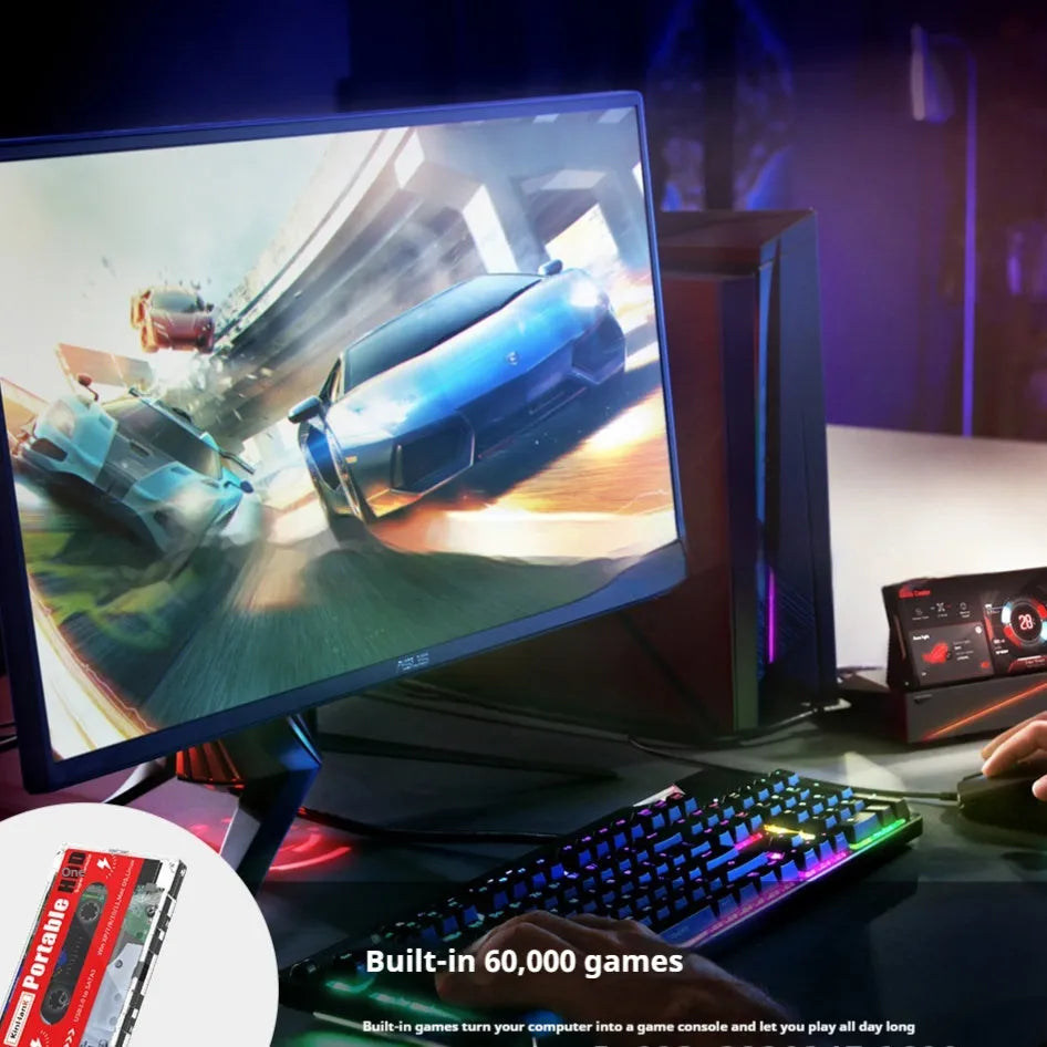 External 2TB mechanical hard disk for gaming with USB cable and protective case