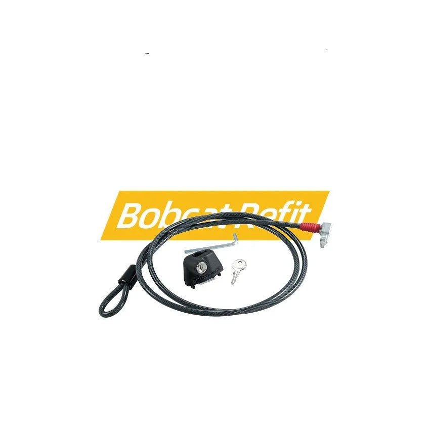 Plastic-sheathed steel cable lock for roof platforms in 1200mm and 600mm lengths.