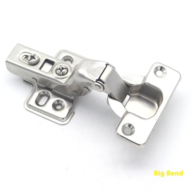 Nickel-plated hydraulic damping hinge for cabinets in straight, middle, and large bend types