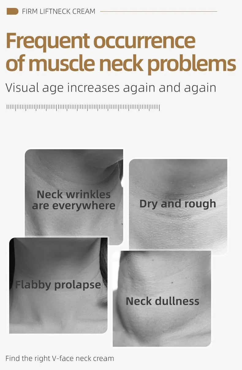 120ml lifting and firming neck cream with massage properties in container
