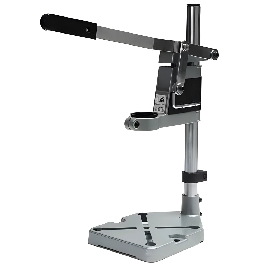 Mini hand drill bracket stand for 43mm and 35mm drills on workbench black