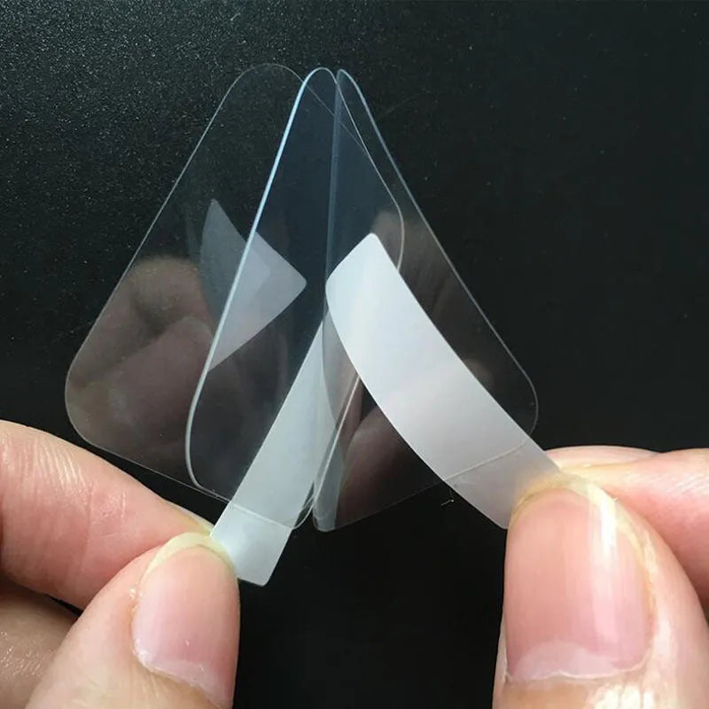 Three transparent matte screen protector films for Ticwatch2 smart watch on a backing card.