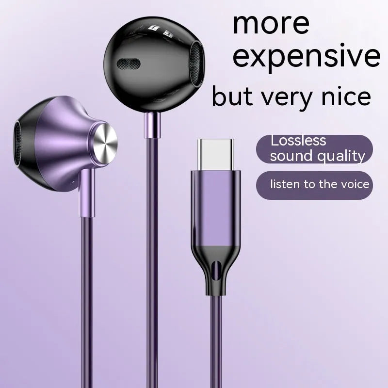 Digital decoding extra bass wired headset with mic, inline control, 1.2m cable, ABS, multiple colour options
