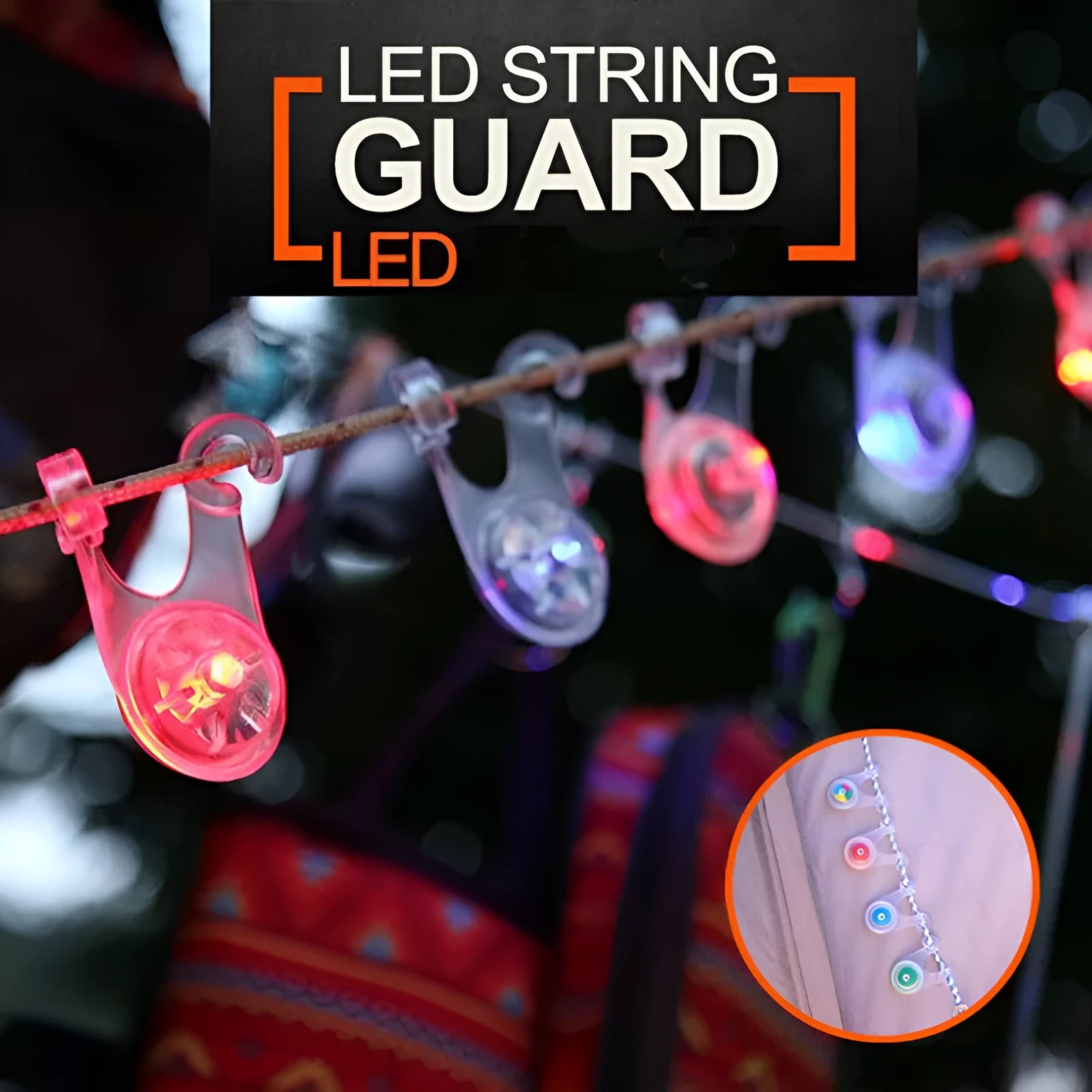 Camping hanging lamp LED mini light with hanging loop for tent rope use