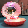 Plastic shell ballet girl music box in random colour 160x130x155mm decorative ornament