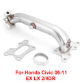 Stainless steel front exhaust pipe for 2006-2011 Honda Civic 1.8L direct fit car modification part